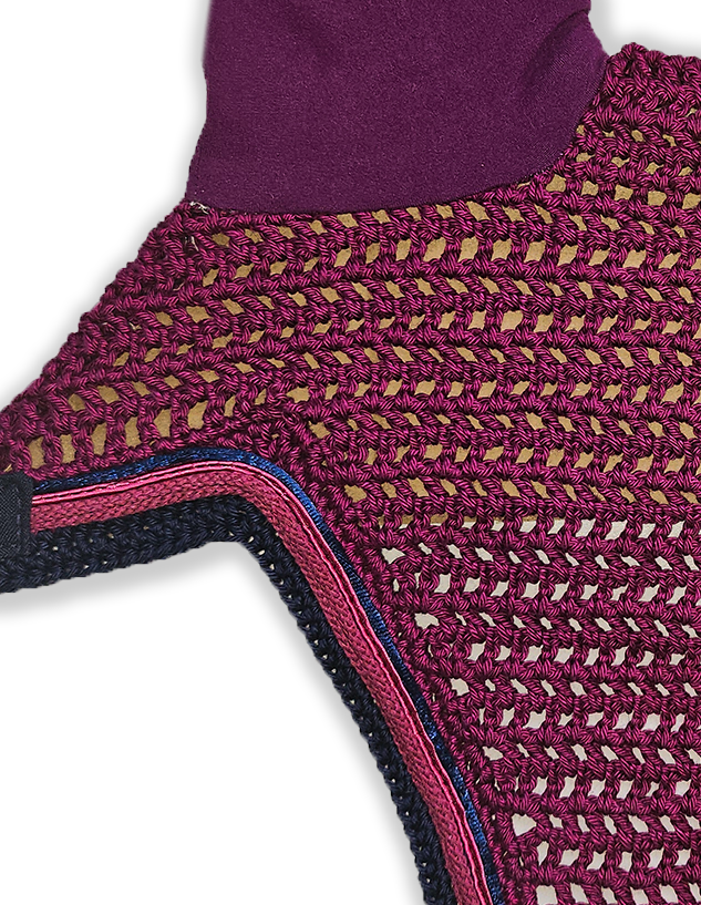 Fly veil Wine red
