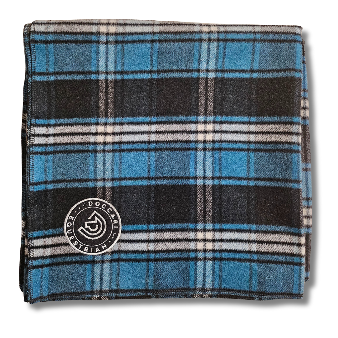 Multipurpose blanket Turquoise/Black