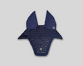 fly bonnet in navy color, photo in studio